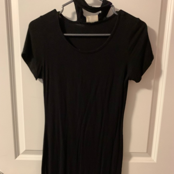 Black Choker Basic Mini Dress - S - Picture 1 of 3